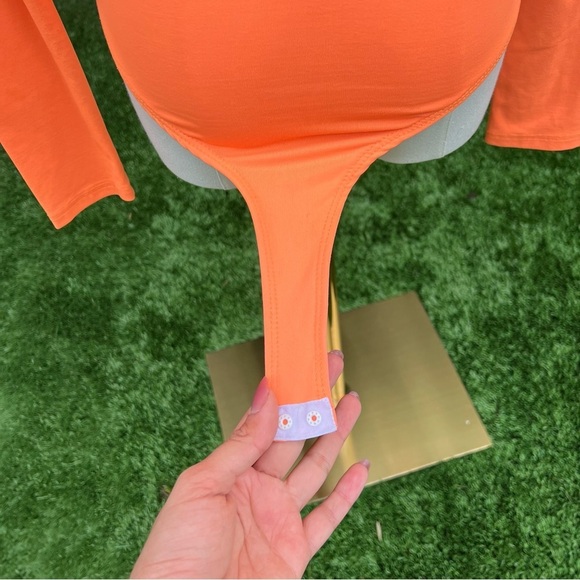 BERSHKA Neon Orange Bodysuit - Picture 5 of 8